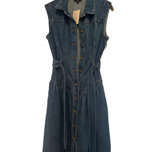 Universal Thread Dark Blue Denim Midi Dress